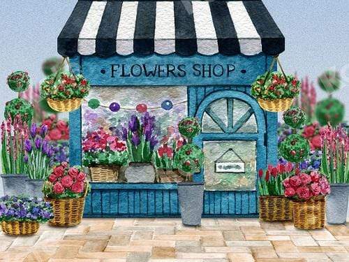 Kate Spring Flower Shop Backdrop Designed By Claire - Kate Backdrop AU