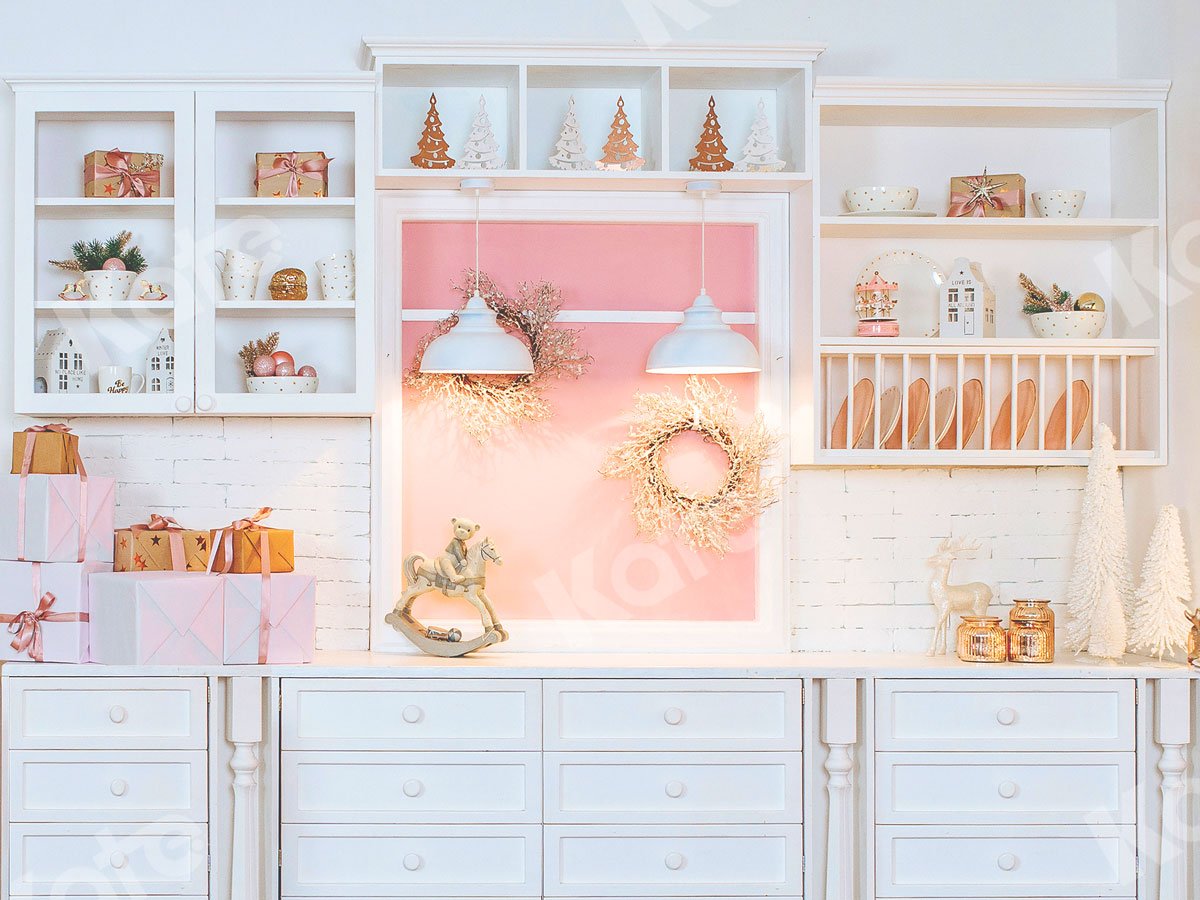 Kate Christmas Kitchen Chef Backdrop Designed By JS Photography - Kate Backdrop AU