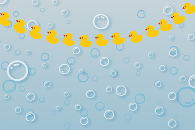 Kate Ducky Bath Summer Backdrop Bubbles for splash sessions designed by Jerry_Sina