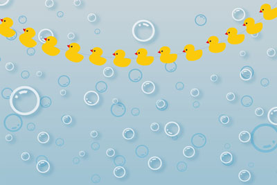 Kate Ducky Bath Summer Backdrop Bubbles for splash sessions designed by Jerry_Sina - Kate Backdrop AU