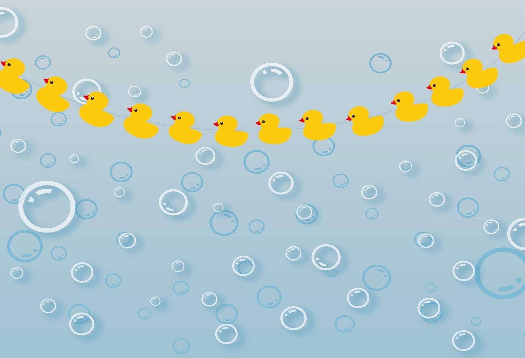 Kate Ducky Bath Summer Backdrop Bubbles for splash sessions designed by Jerry_Sina - Kate Backdrop AU