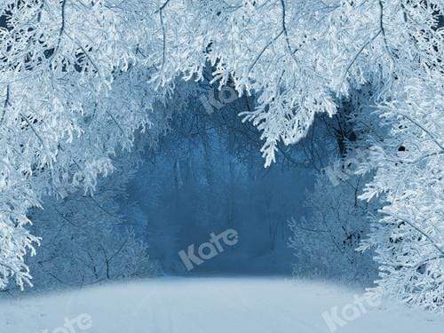 Kate Winter Snow Tree Wonderland Backdrop for Photography