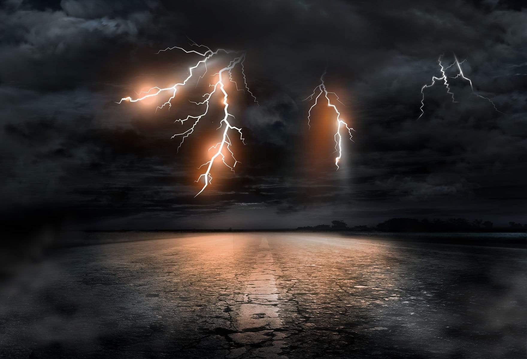 Kate Dark Sky Road Backdrop for Sports Photography designed by Jerry_Sina - Kate Backdrop AU