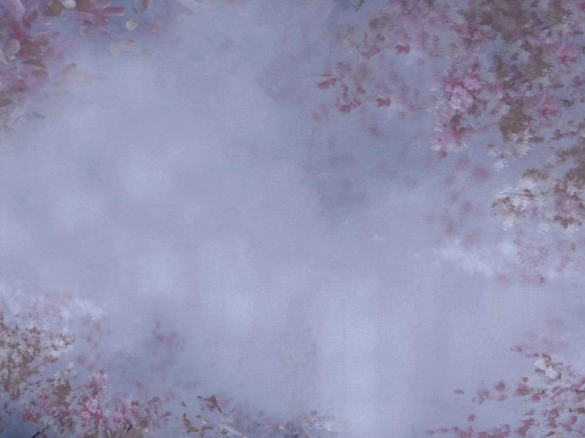 Kate Abstract Medium Purple with Flowers Backdrop for Photography Designed By Jerry_Sina - Kate Backdrop AU