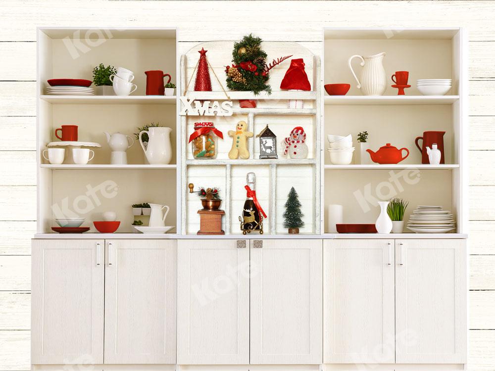 Kate Christmas Chef Kitchen Backdrop Designed By JS Photography