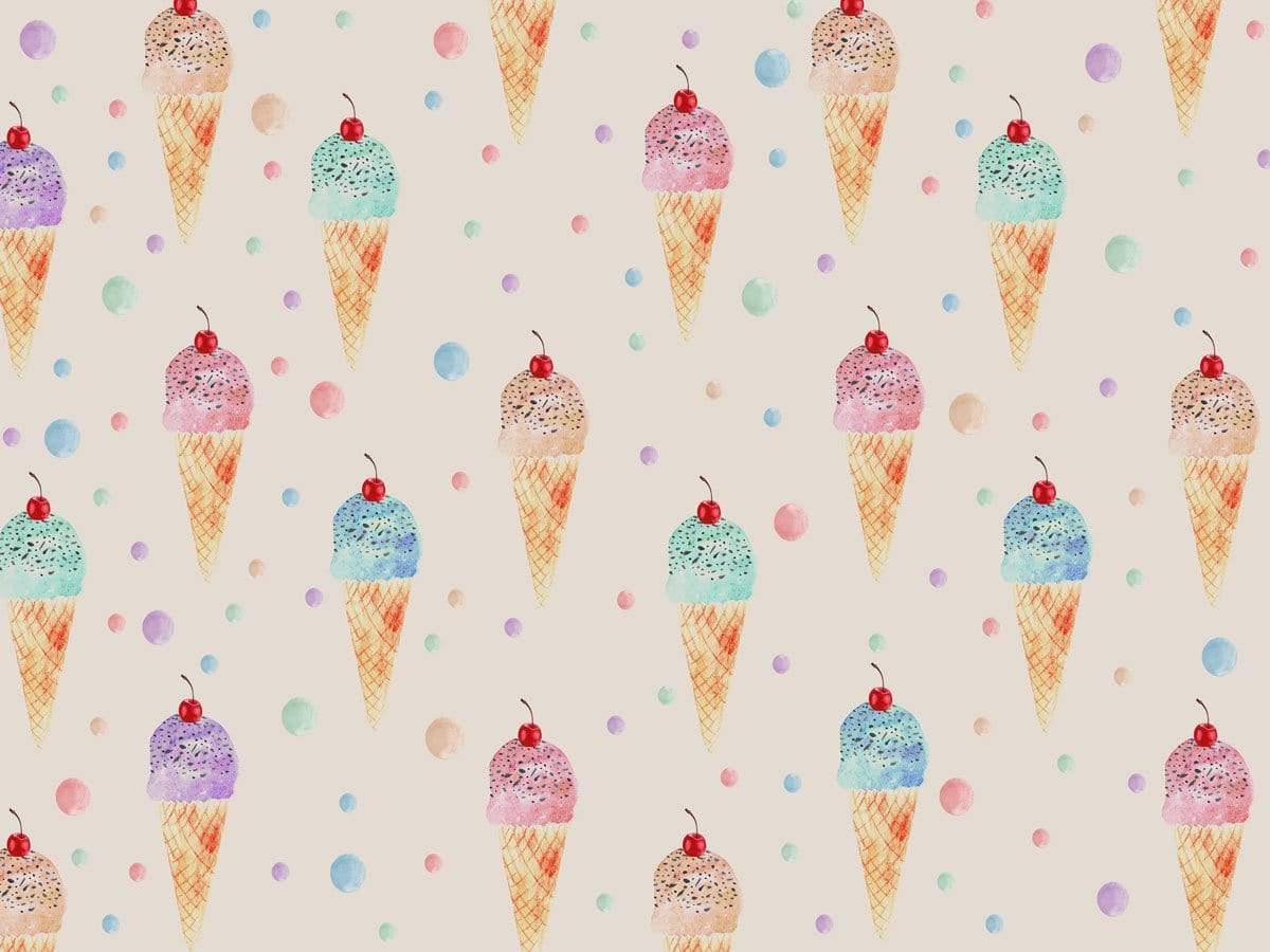 Kate Beige Cute Ice-cream Summer Backdrop for Photography designed by Jerry_Sina