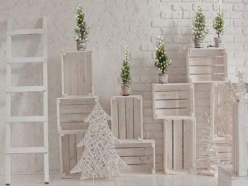 Kate Simple White Christmas Decorations Backdrop Designed By Jerry_Sina - Kate Backdrop AU