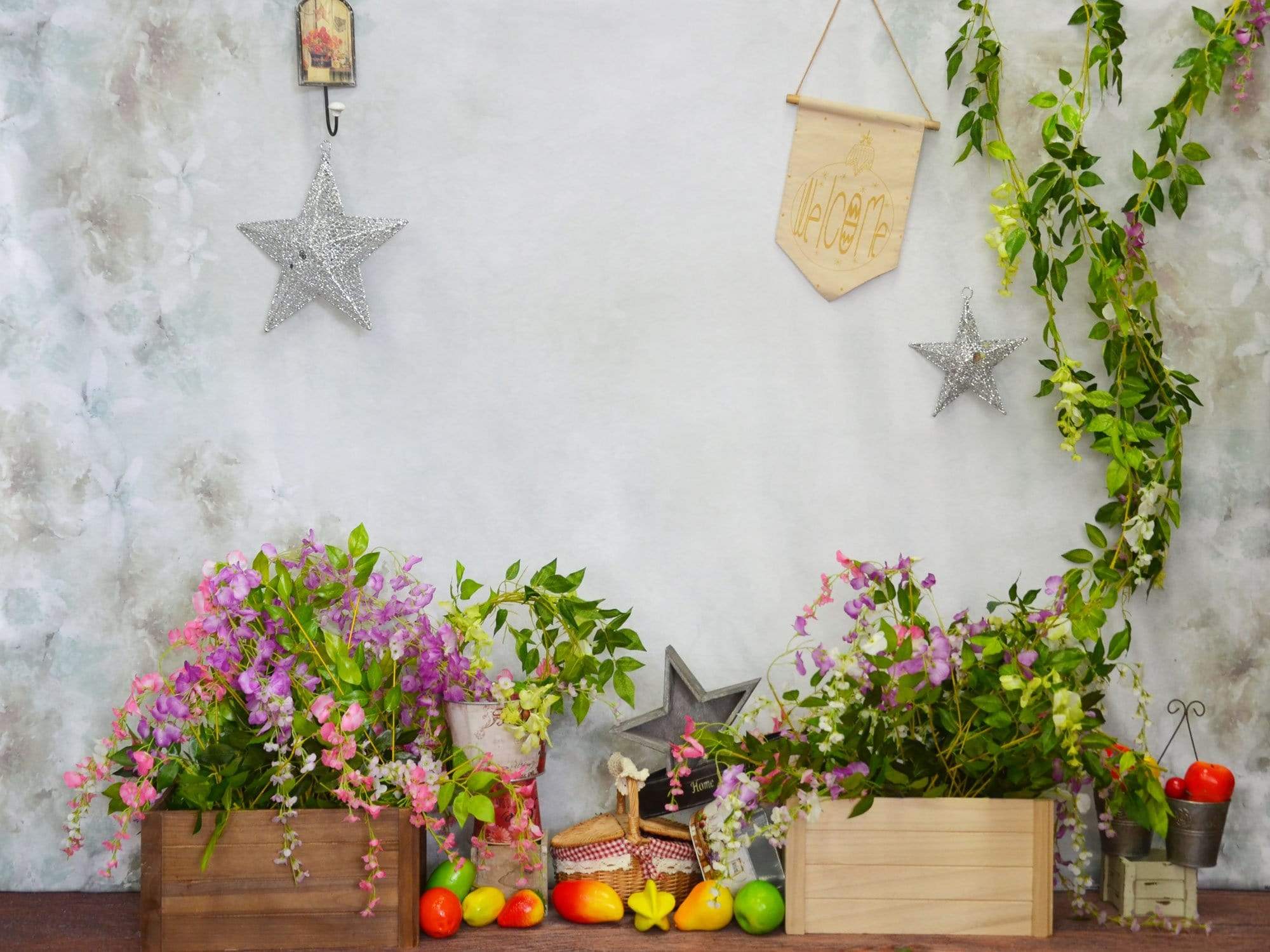 Kate Welcome Spring Floral Backdrop Designed By Jerry_Sina - Kate Backdrop AU