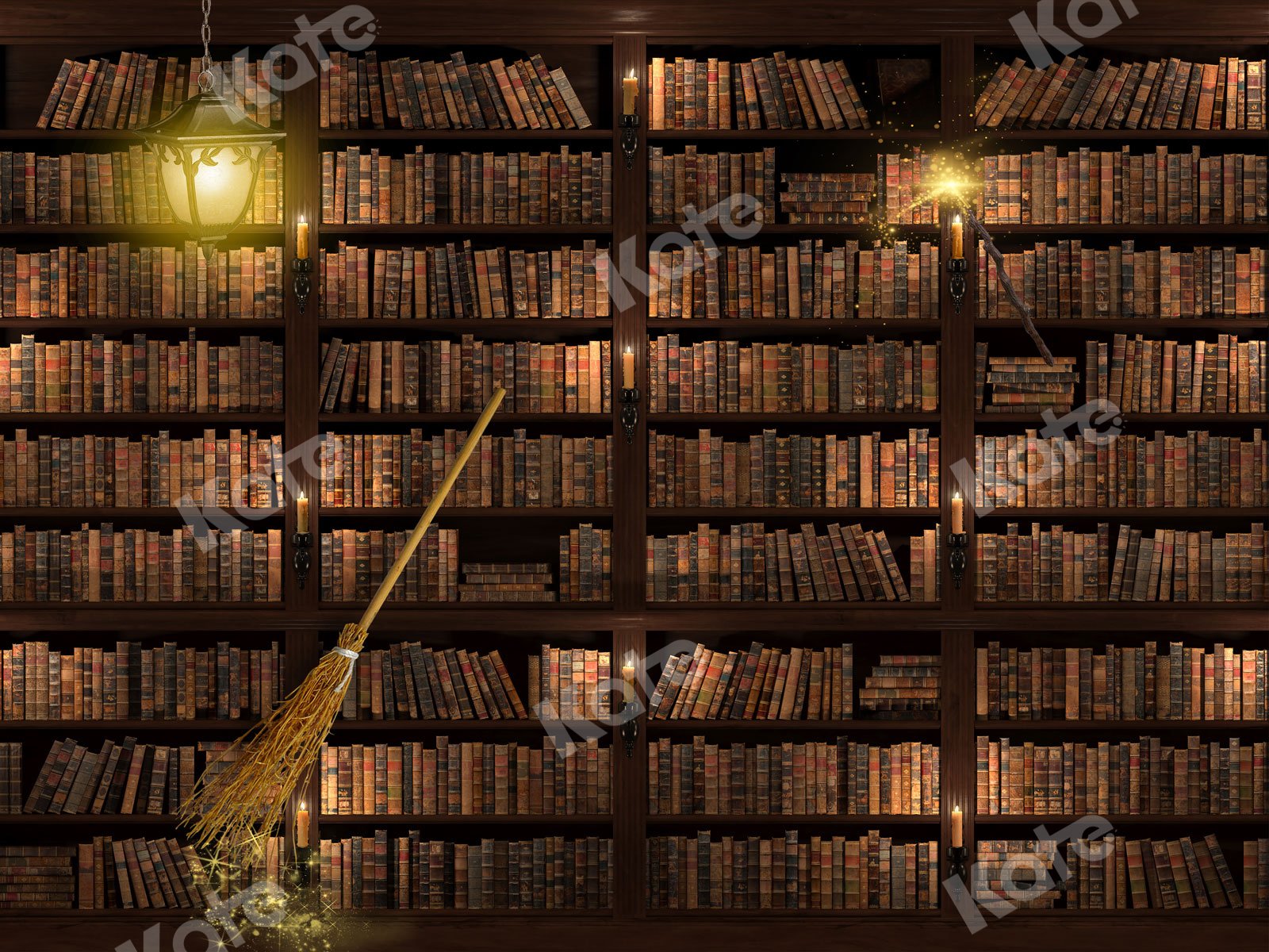 Kate Library Bookshelf Back To School Backdrop Designed By JS Photography - Kate Backdrop AU