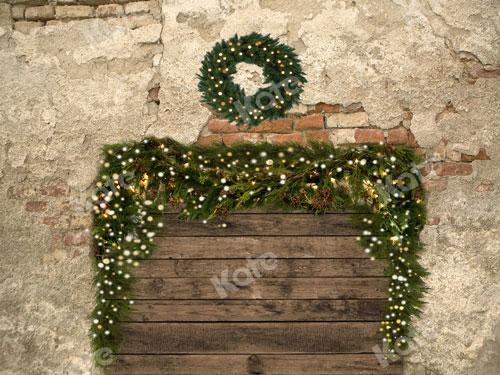 Kate Christmas Backdrop Do Old Brick Wall Designed By JS Photography