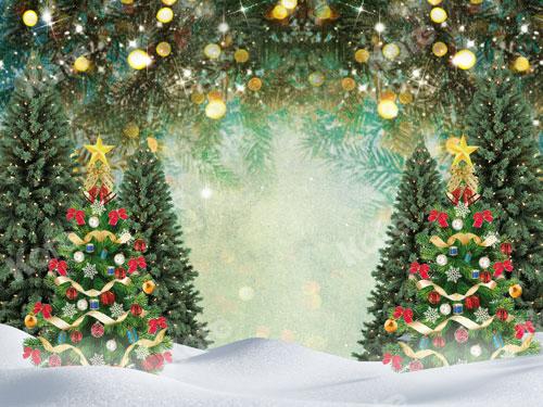 Kate Christmas Tree Bokeh Forest Backdrop Designed By JS Photography - Kate Backdrop AU