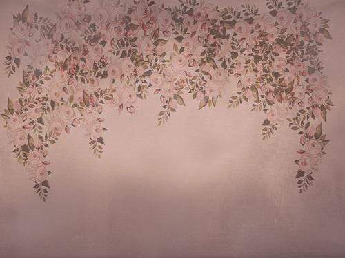 Kate Fine Art Floral Dark Pink Backdrop Designed By Jerry_Sina - Kate Backdrop AU