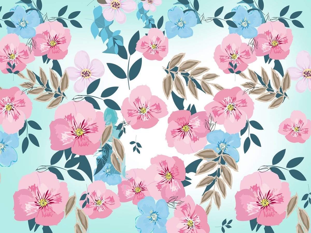 Kate Mother's Day Retro Spring Flowers Cake Smash Children Backdrop for Photography Designed by JFCC - Kate Backdrop AU