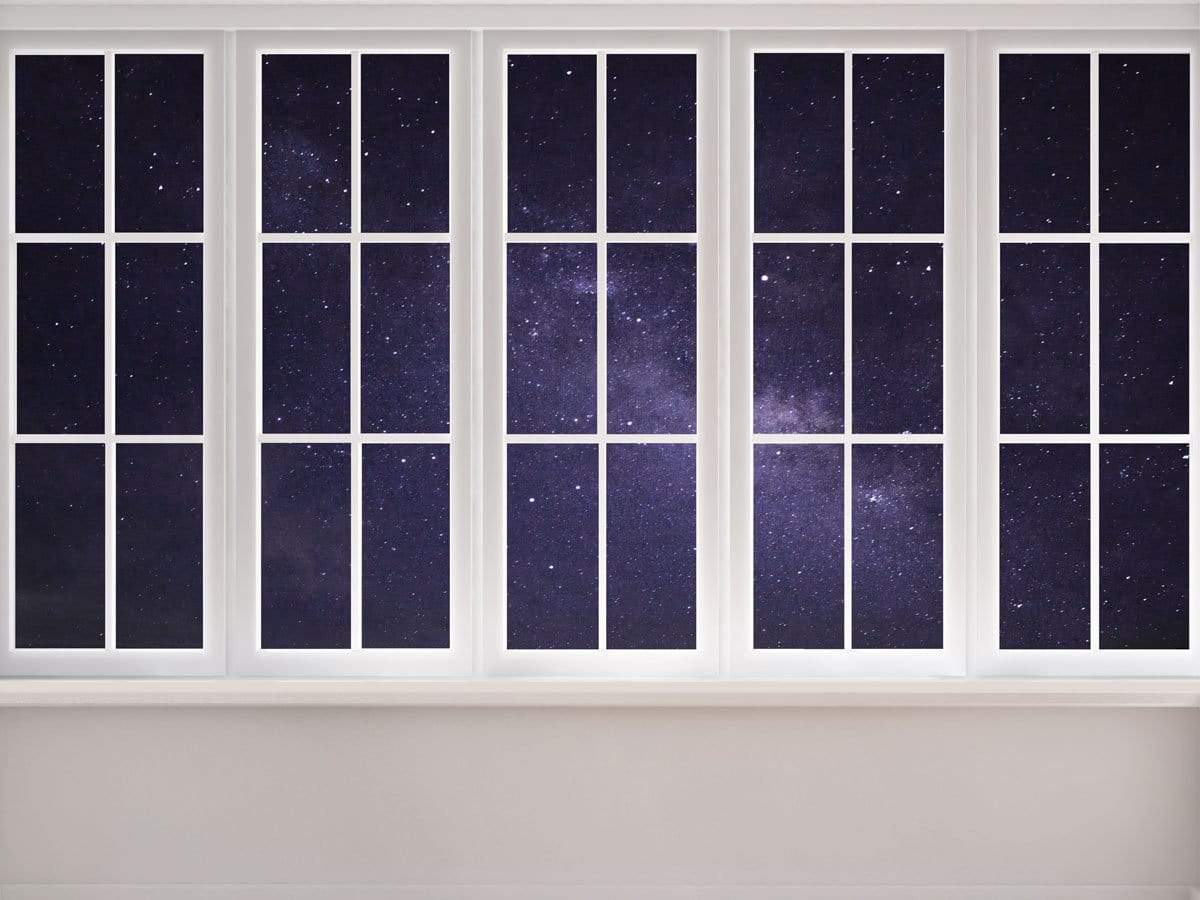 Kate Starry Sky Outside Window Children Backdrop for Photography Designed by JFCC - Kate Backdrop AU