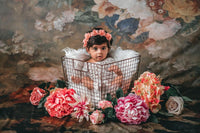 Kate Fine Art Retro Florals Backdrop for Photography