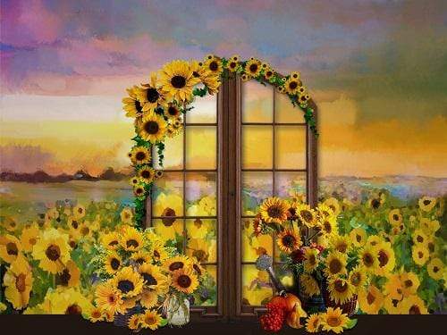 Kate Spring Sunflowers Field Backdrop Designed By JFCC