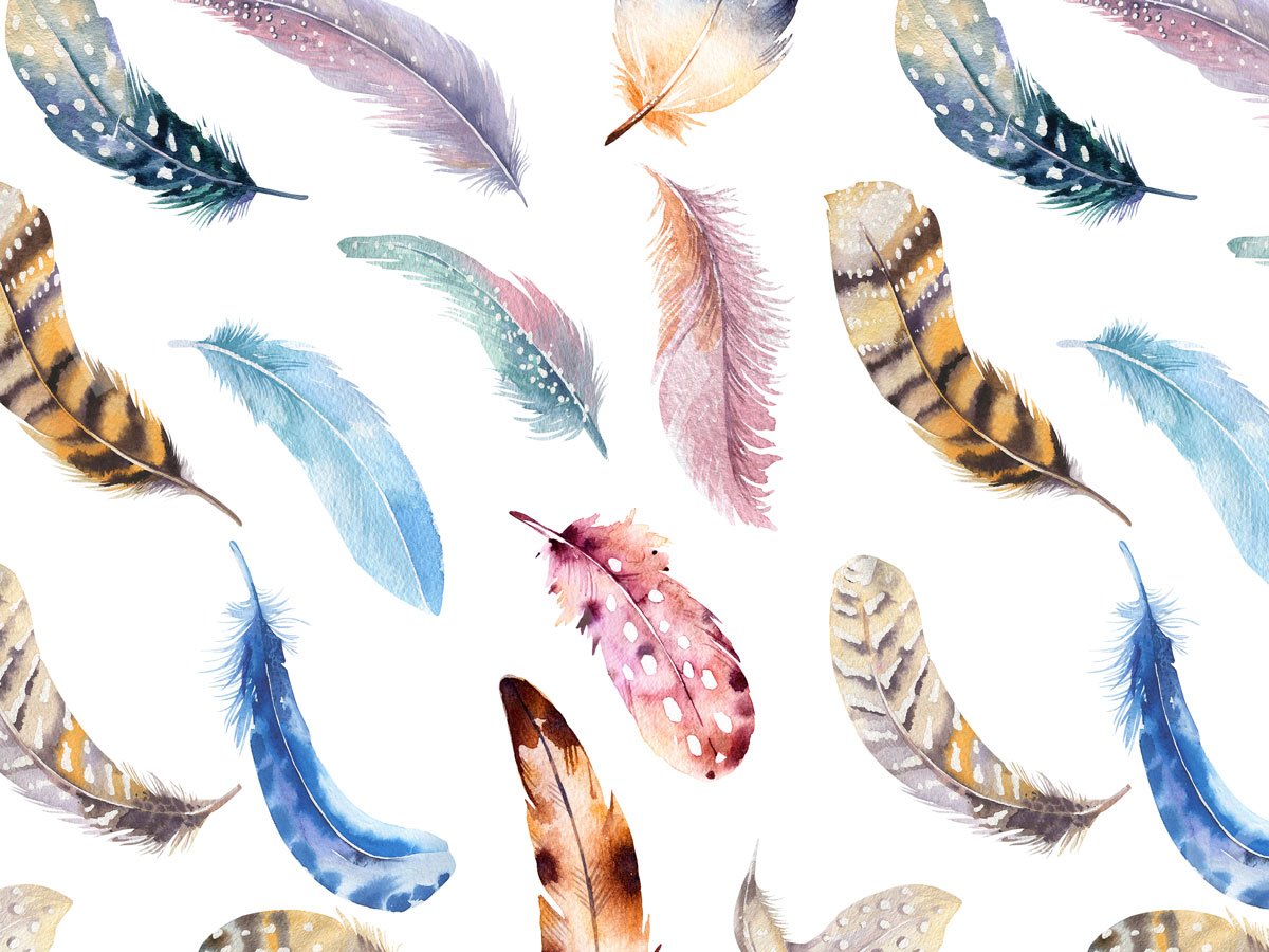 Kate Feather Boho Backdrop for Photography - Kate Backdrop AU