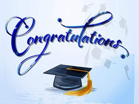 Kate Graduation Ceremony with Congratulation Letter Doctor Cap Backdrop - Kate Backdrop AU