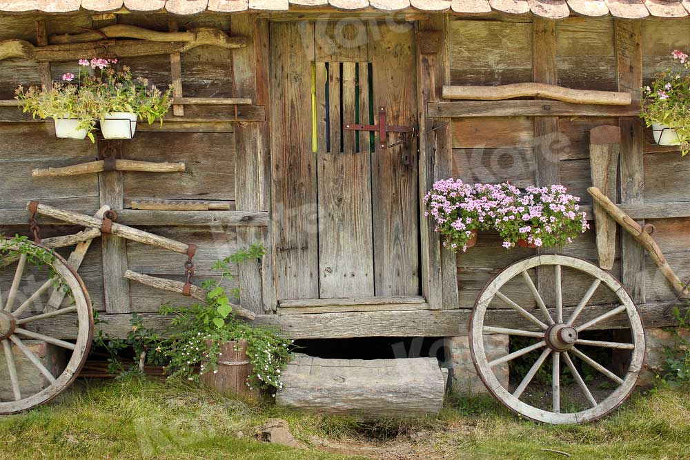 Kate Outdoor Backdrop Old Wood Barn for Photography - Kate Backdrop AU