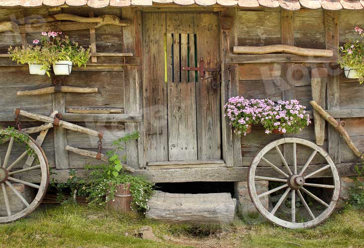 Kate Outdoor Backdrop Old Wood Barn for Photography - Kate Backdrop AU