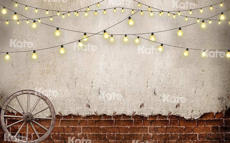 Kate Brick Wall Lights Backdrop for Photography - Kate Backdrop AU