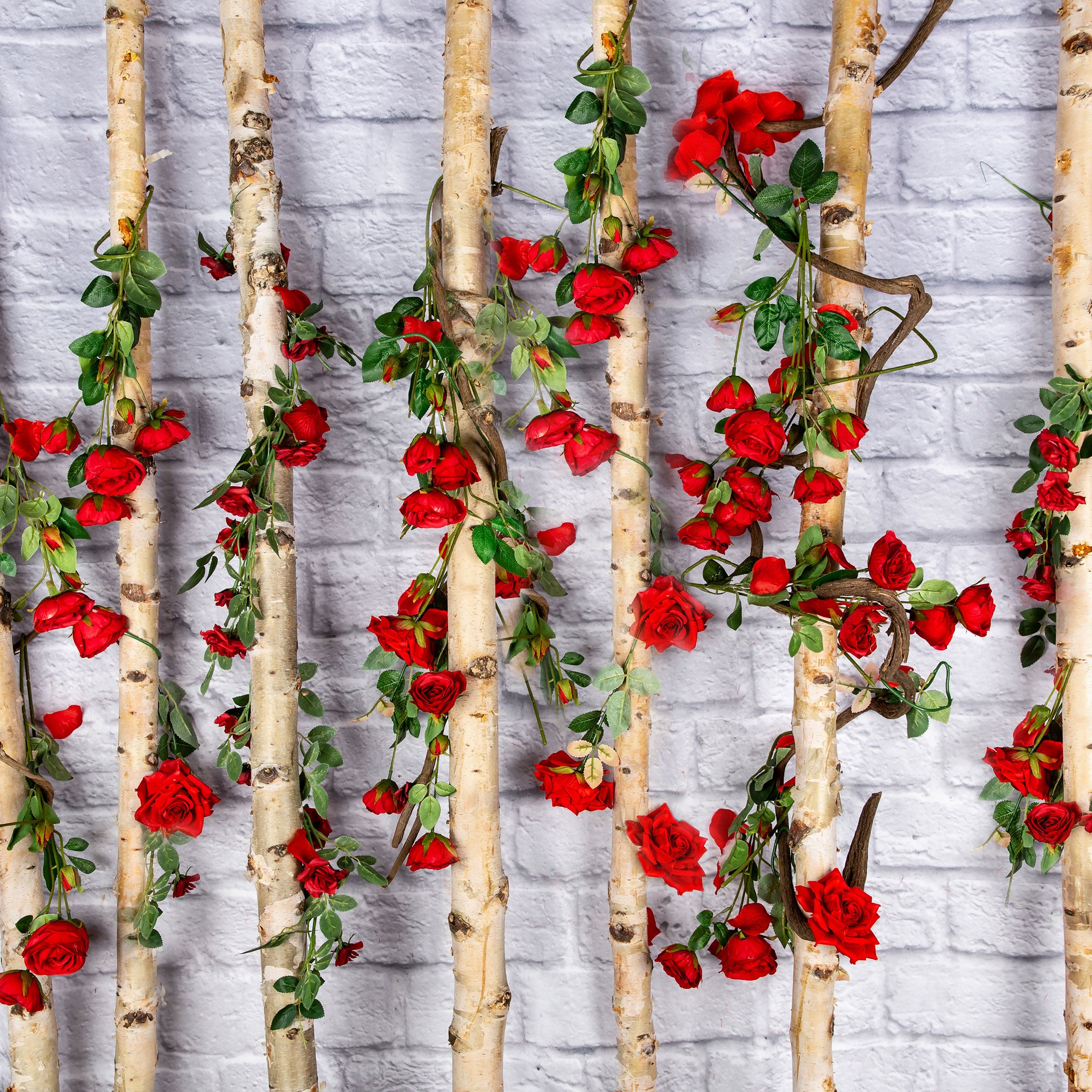 Kate Valentines Wooden Stick with Roses Backdrop Designed by Jia Chan Photography - Kate Backdrop AU