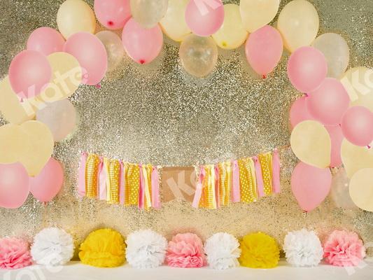 Kate Gold Girls Cake Smash Backdrop Designed by Jia Chan Photography