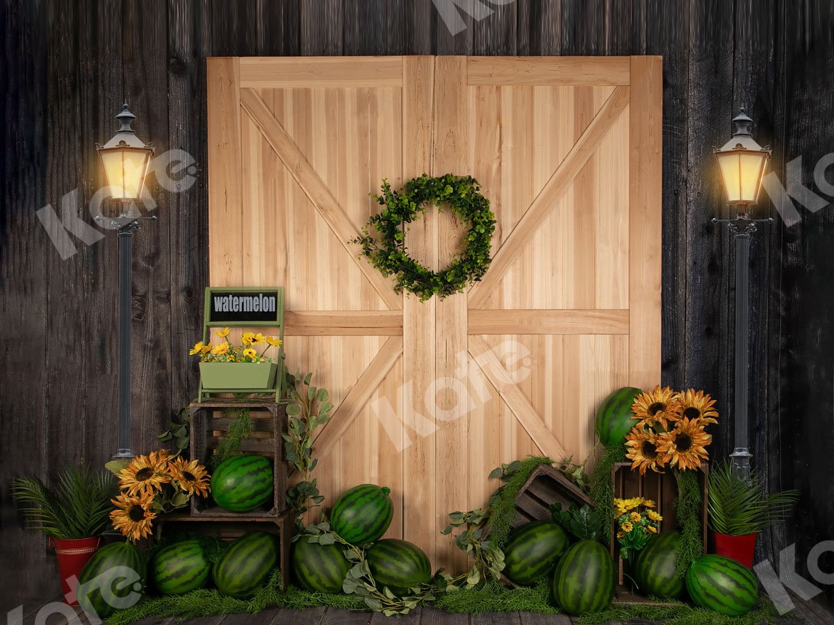 Kate Summer Watermelon with Door Backdrop Designed by Jia Chan Photography