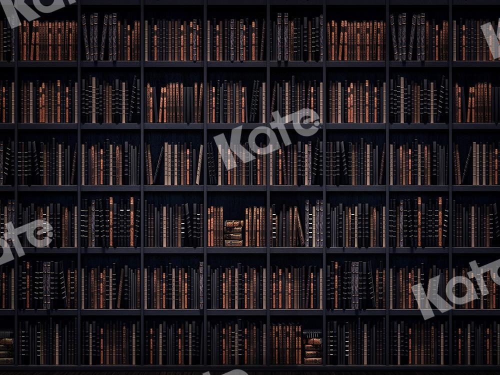 Kate Back to School Backdrop Books Bookshelf Designed by Chain Photography