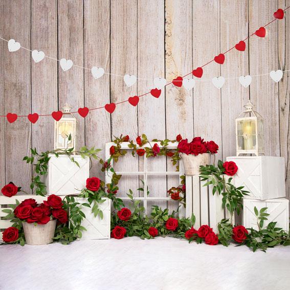 Kate Valentine's Day Roses Backdrop Designed by Emetselch