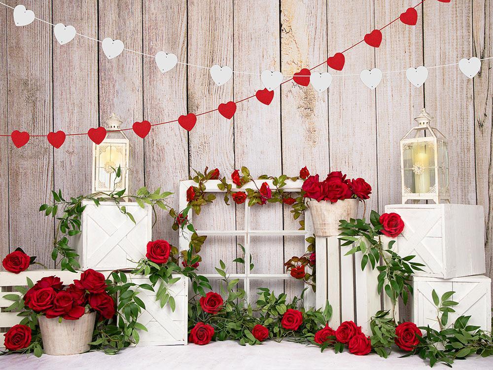 Kate Valentine's Day Roses Backdrop Designed by Emetselch