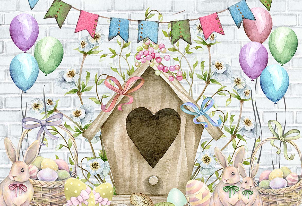 Kate Easter Bunny Egg Backdrop Designed by GQ - Kate Backdrop AU