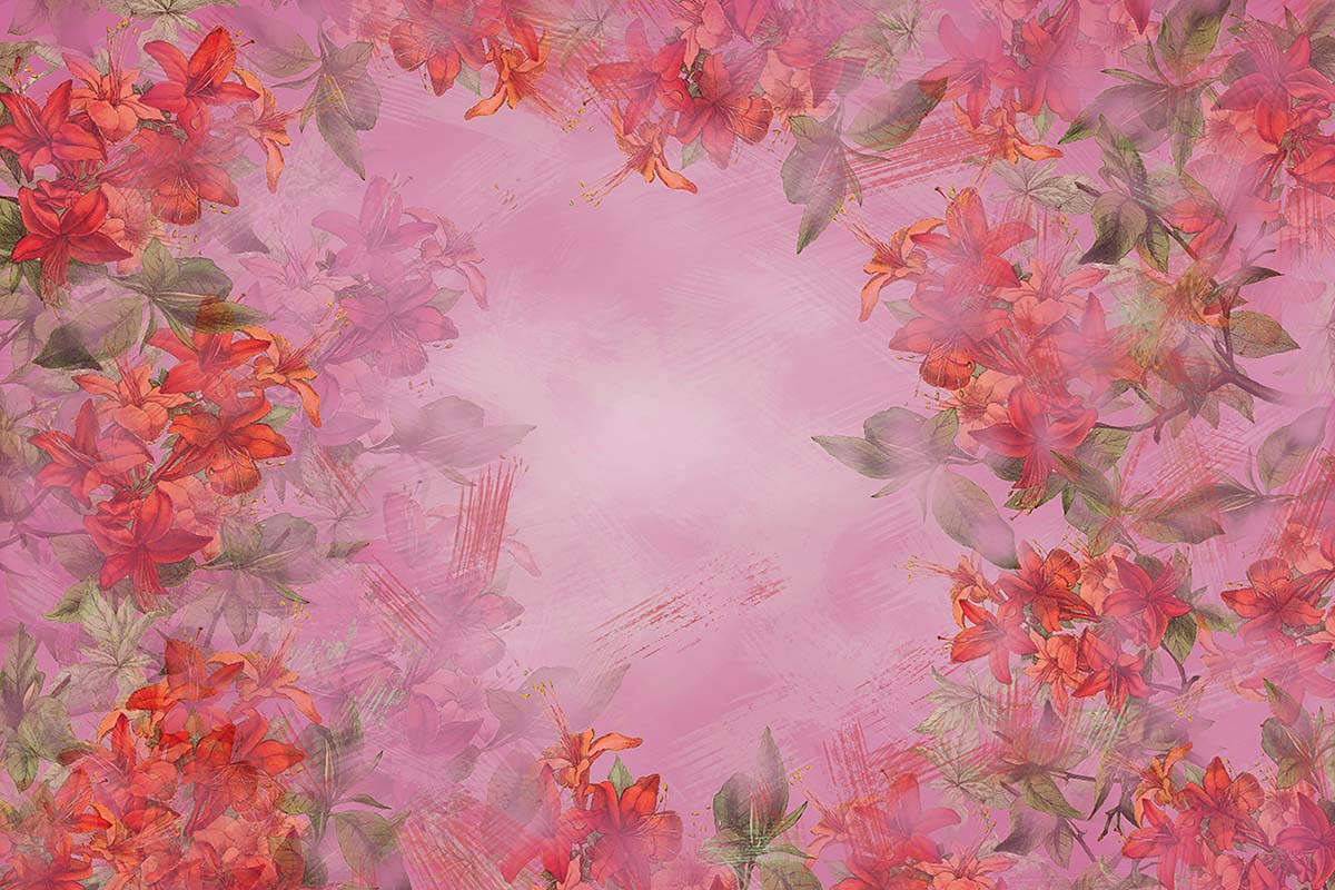 Kate Fine Art Floral Red Backdrop Designed by GQ - Kate Backdrop AU