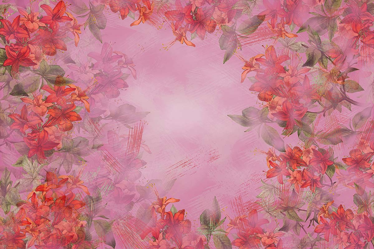 Kate Fine Art Floral Red Backdrop Designed by GQ - Kate Backdrop AU