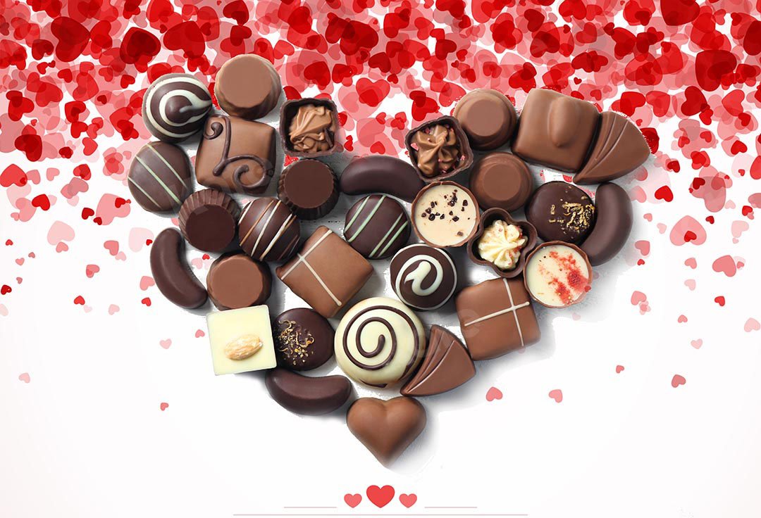 Kate Valentine's Day Heart Chocolate Backdrop Designed by Chain Photography - Kate Backdrop AU