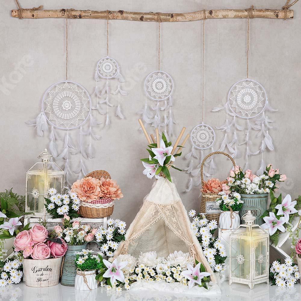 Kate Spring Flower Backdrop Tent Bohemian Pendant Designed by Emetselch