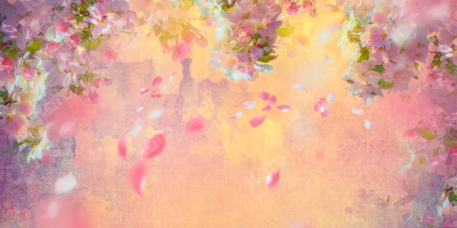 Kate Spring Fine Art Foggy Florals Backdrop Designed by Chain Photography - Kate Backdrop AU