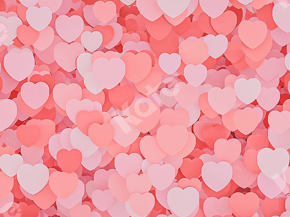 Kate Bokeh Pink Heart Backdrop Designed by Chain Photography