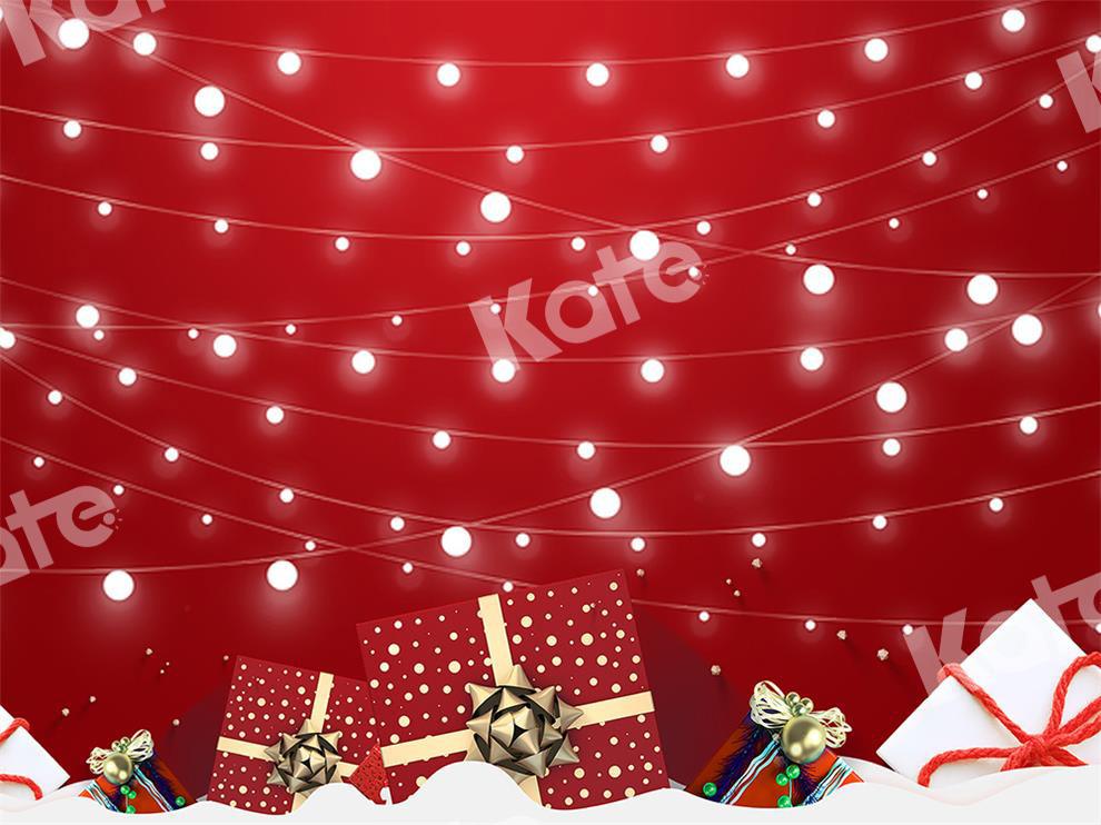 Kate Xmas Backdrop Light Red Background Designed by Chain Photography - Kate Backdrop AU
