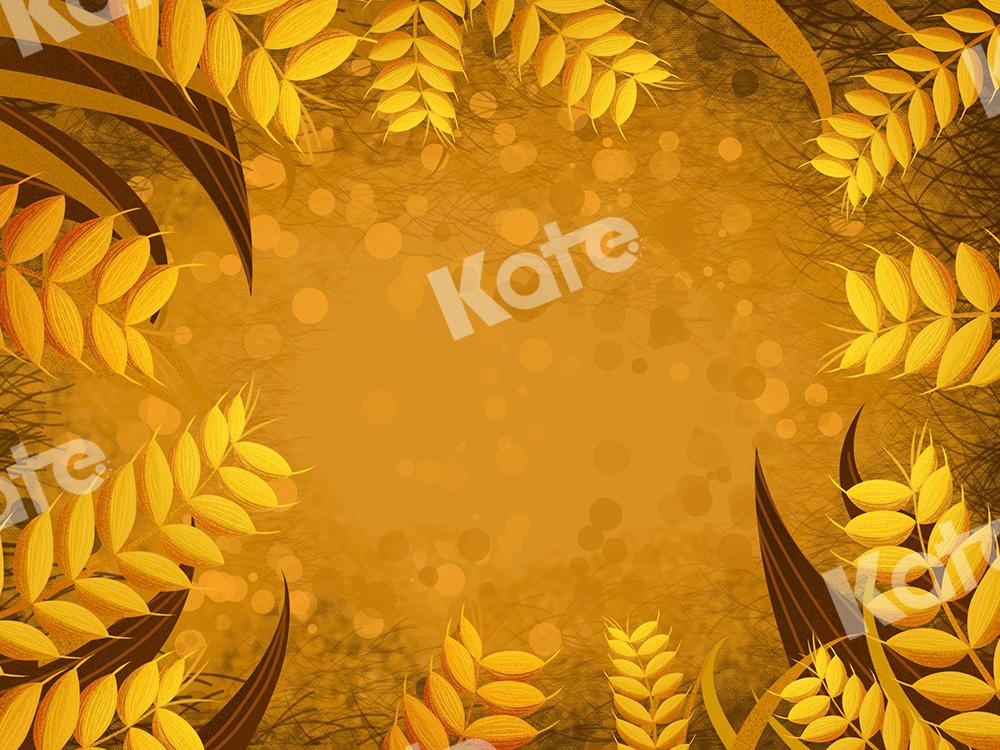 Kate Fall Backdrop Yellow Wheatear Designed by Chain Photography