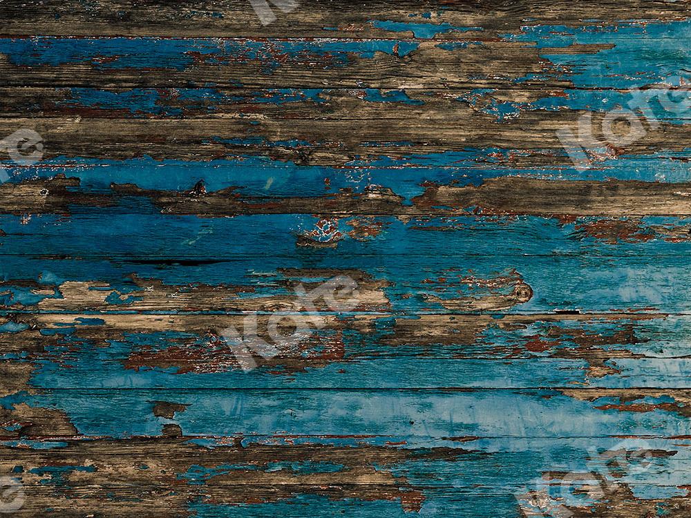 Kate Wood Backdrop Do Old Blue for Photography Designed by Kate Image - Kate Backdrop AU