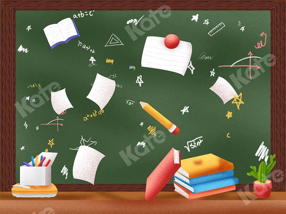 Kate Back to School Blackboard Backdrop Designed by Chain Photography - Kate Backdrop AU