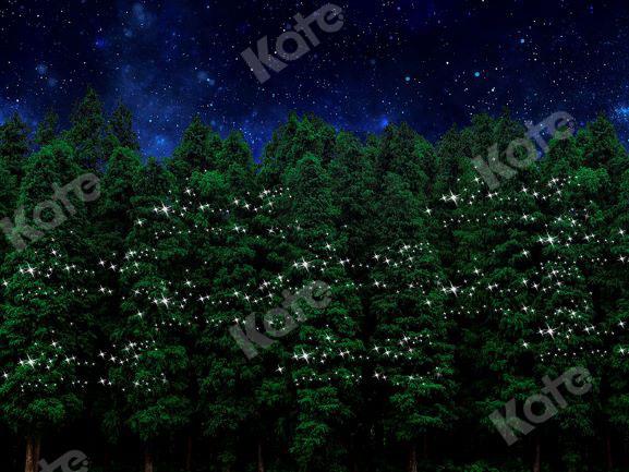 Kate Christmas Forest Night Backdrop Designed by Chain Photography