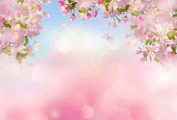 Kate Spring Cherry Peach Blossom Backdrop Designed by Chain Photography