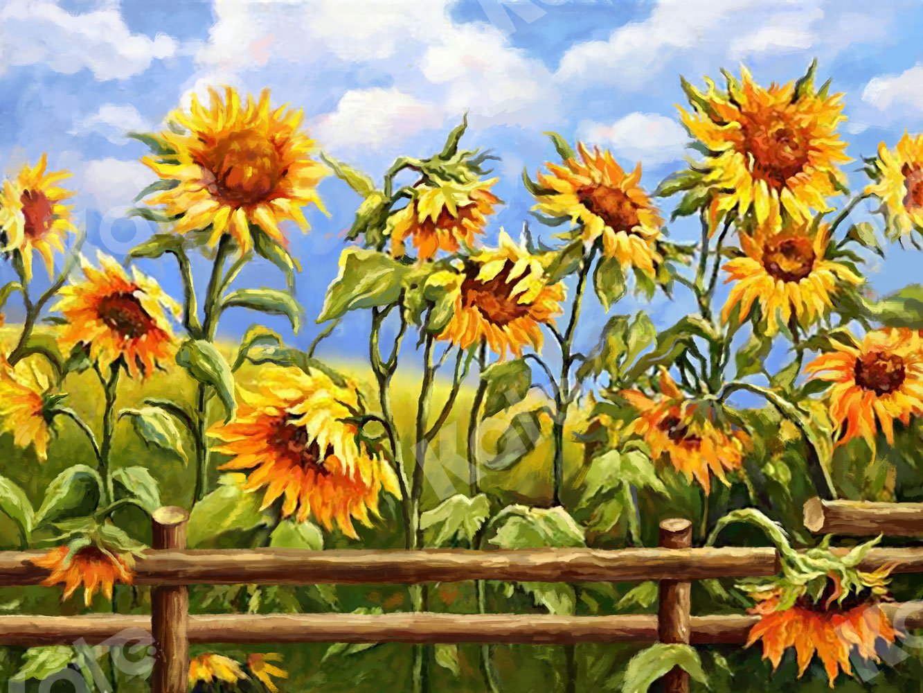 Kate Fine Art Sunflowers Backdrop Designed by Jia Chan Photography - Kate Backdrop AU
