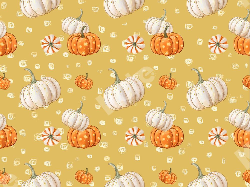 Kate Thanksgiving Pumpkin Backdrop Repeat Pattern Designed by Jia Chan Photography