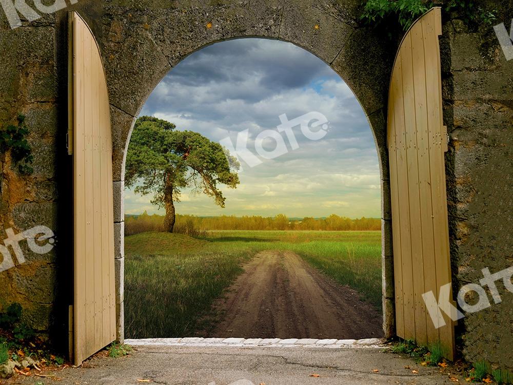 Kate Door With Field Path Backdrop Designed by Chain Photography - Kate Backdrop AU