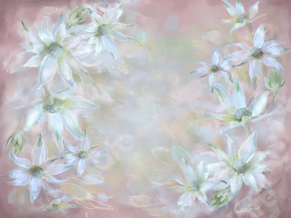Kate Fine Art Backdrop White Florals Designed by GQ - Kate Backdrop AU