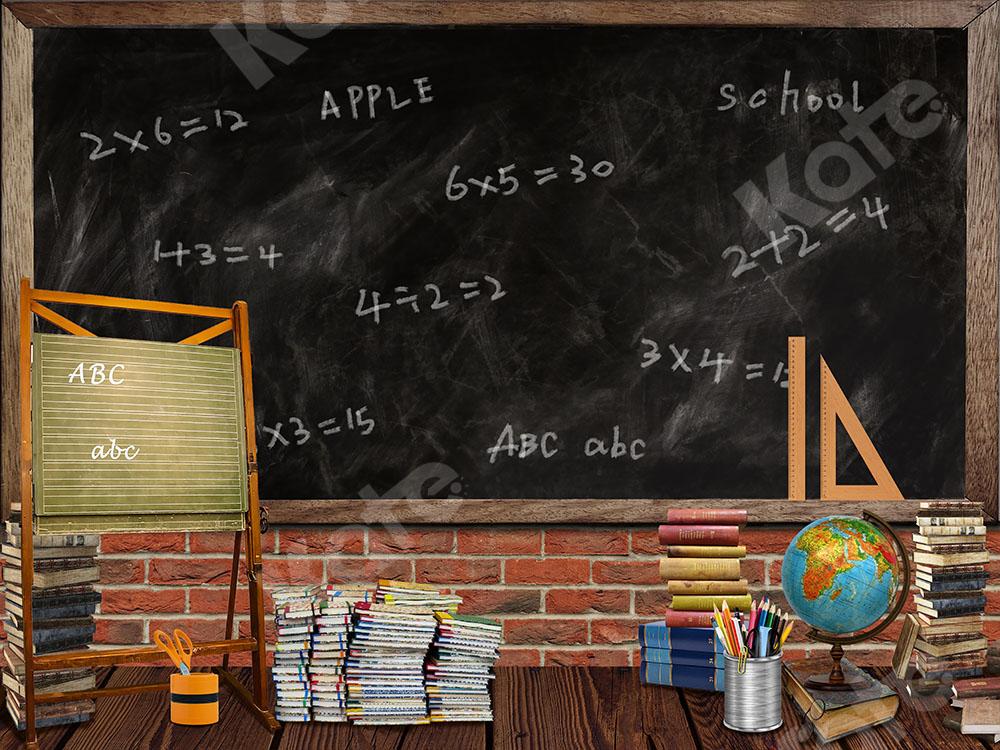 Kate Back to School Backdrop Classroom Blackboard Designed by Emetselch - Kate Backdrop AU