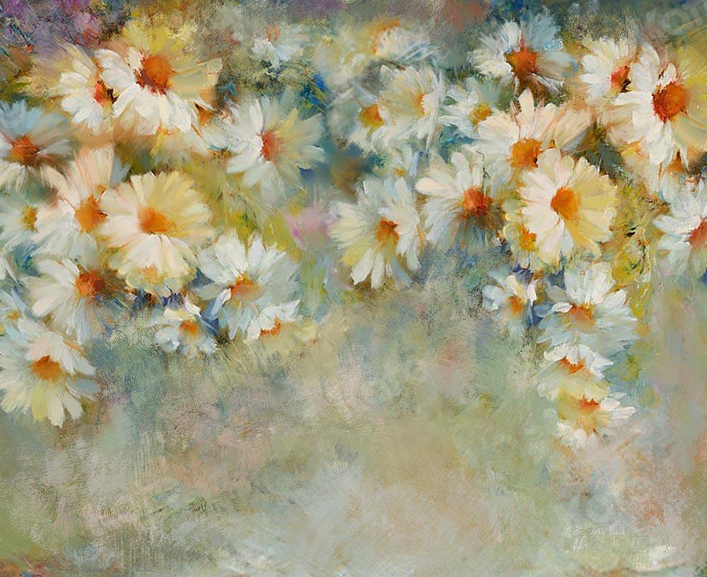 Kate Fine Art White Florals Backdrop Designed by GQ - Kate Backdrop AU